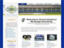 Tablet Screenshot of chromagraphics.biz